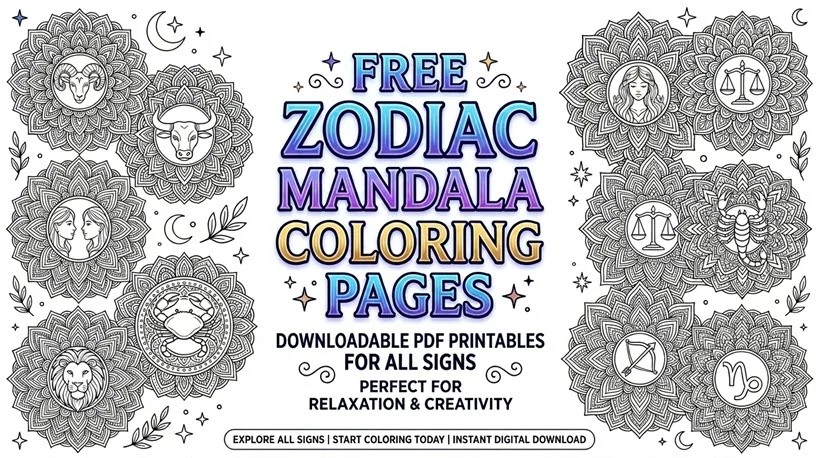 Zodiac Signs Mandalas